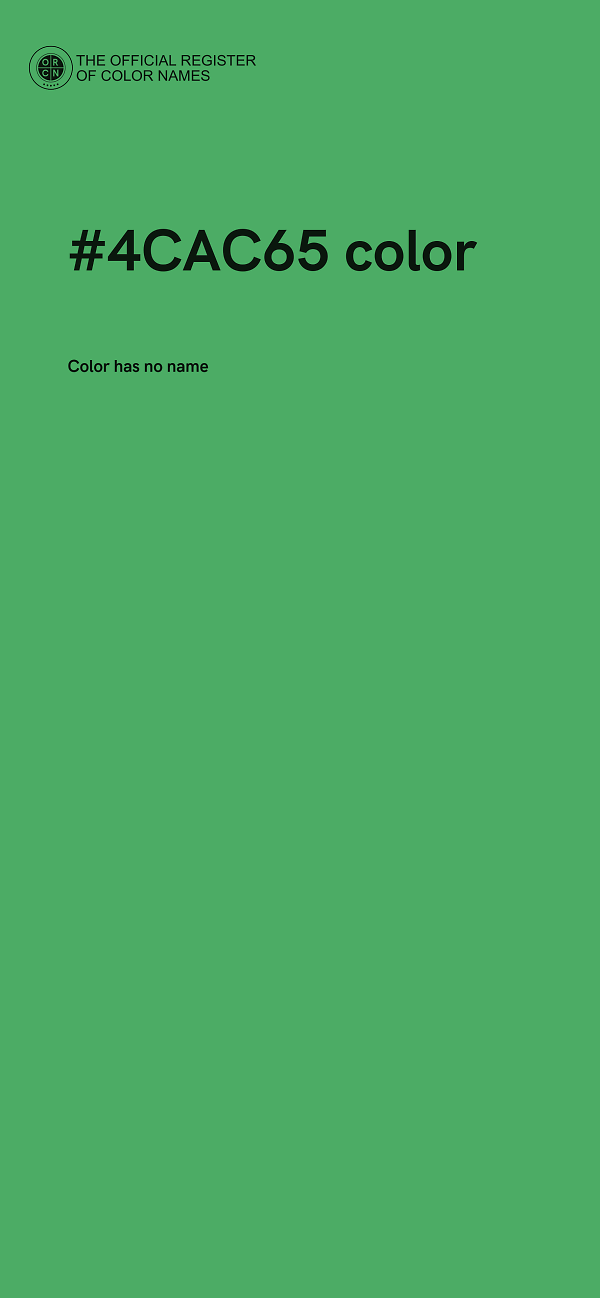 #4CAC65 color image