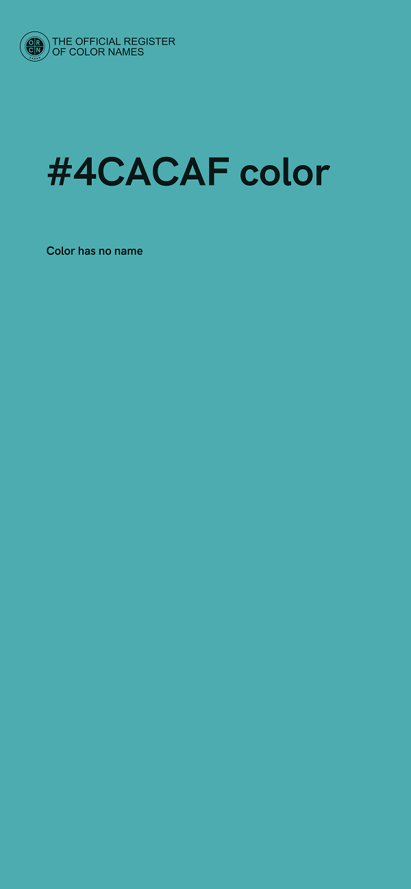 #4CACAF color image
