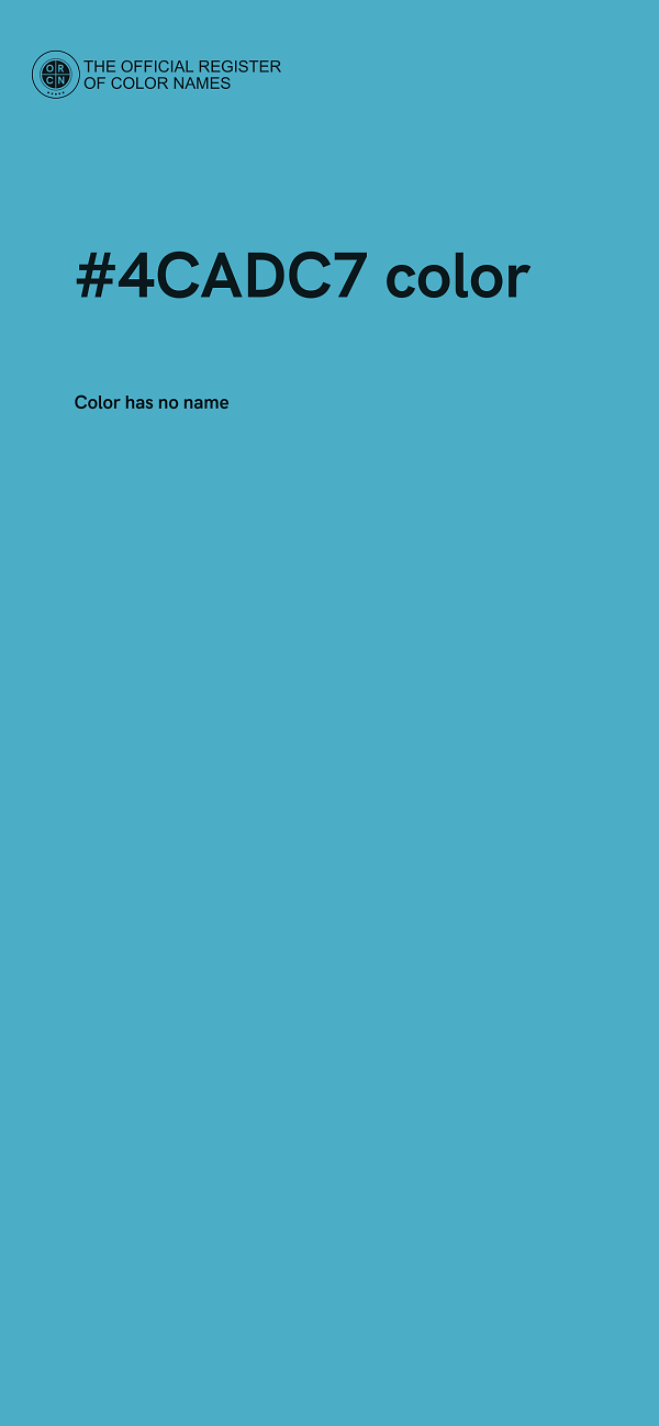#4CADC7 color image