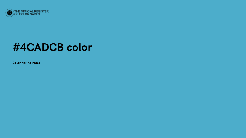 #4CADCB color image