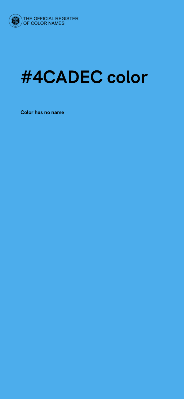 #4CADEC color image