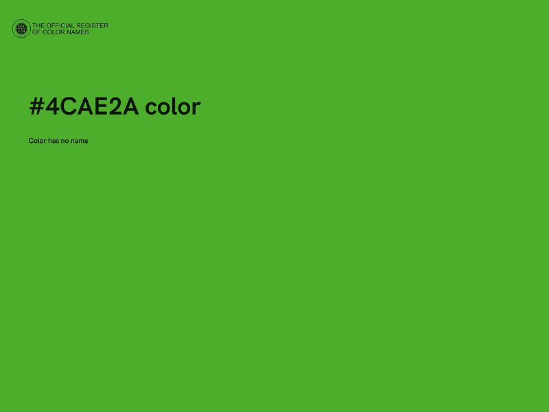 #4CAE2A color image