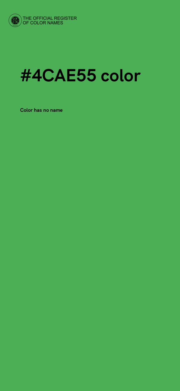 #4CAE55 color image