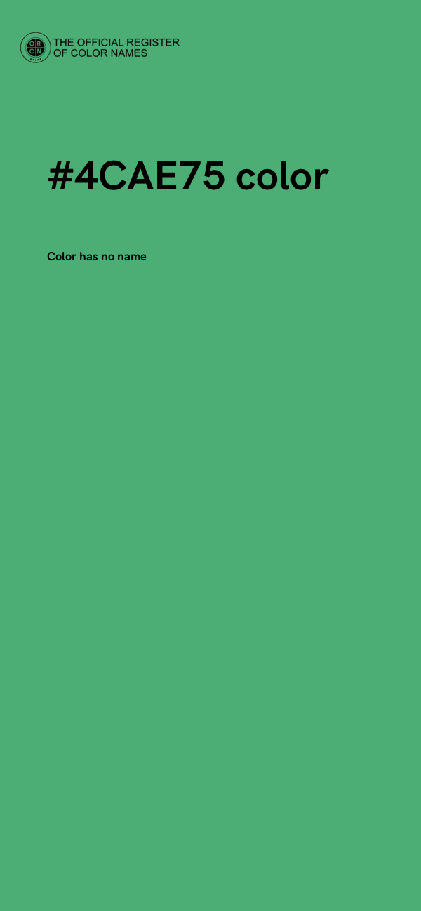 #4CAE75 color image