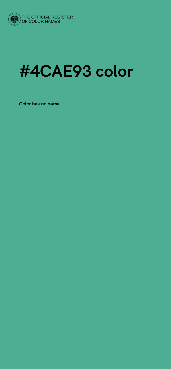 #4CAE93 color image