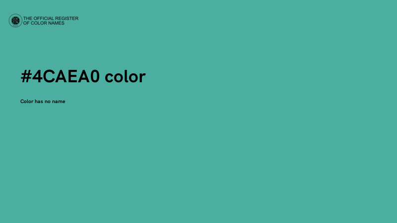 #4CAEA0 color image