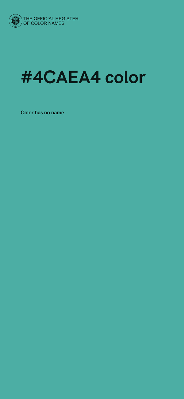 #4CAEA4 color image