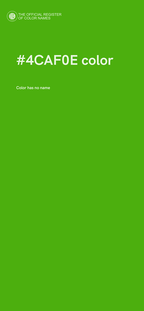 #4CAF0E color image