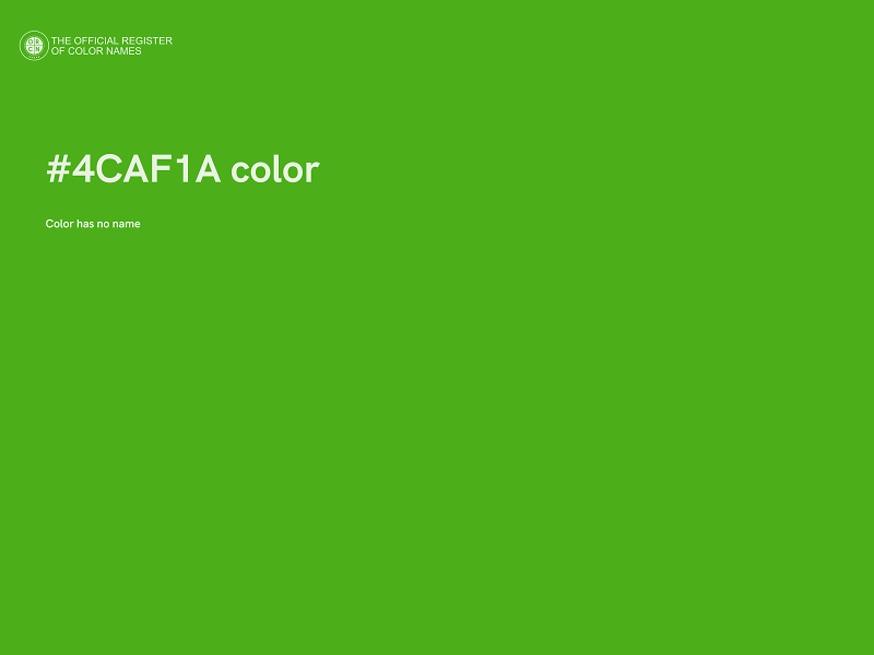 #4CAF1A color image