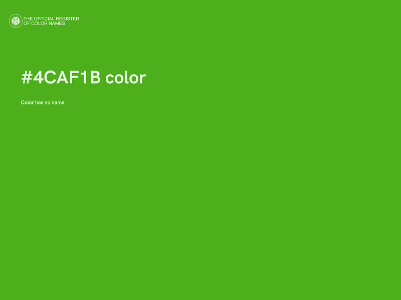 #4CAF1B color image