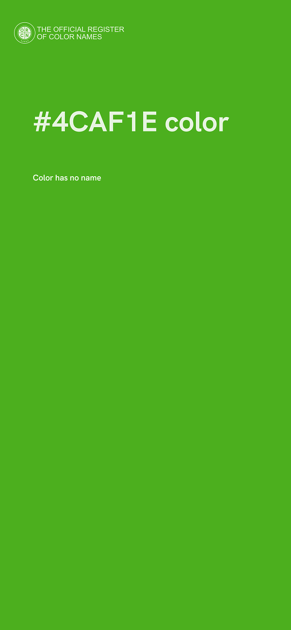 #4CAF1E color image