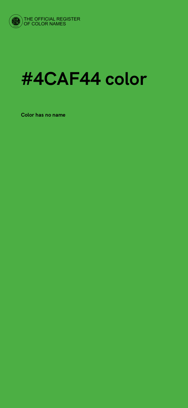 #4CAF44 color image