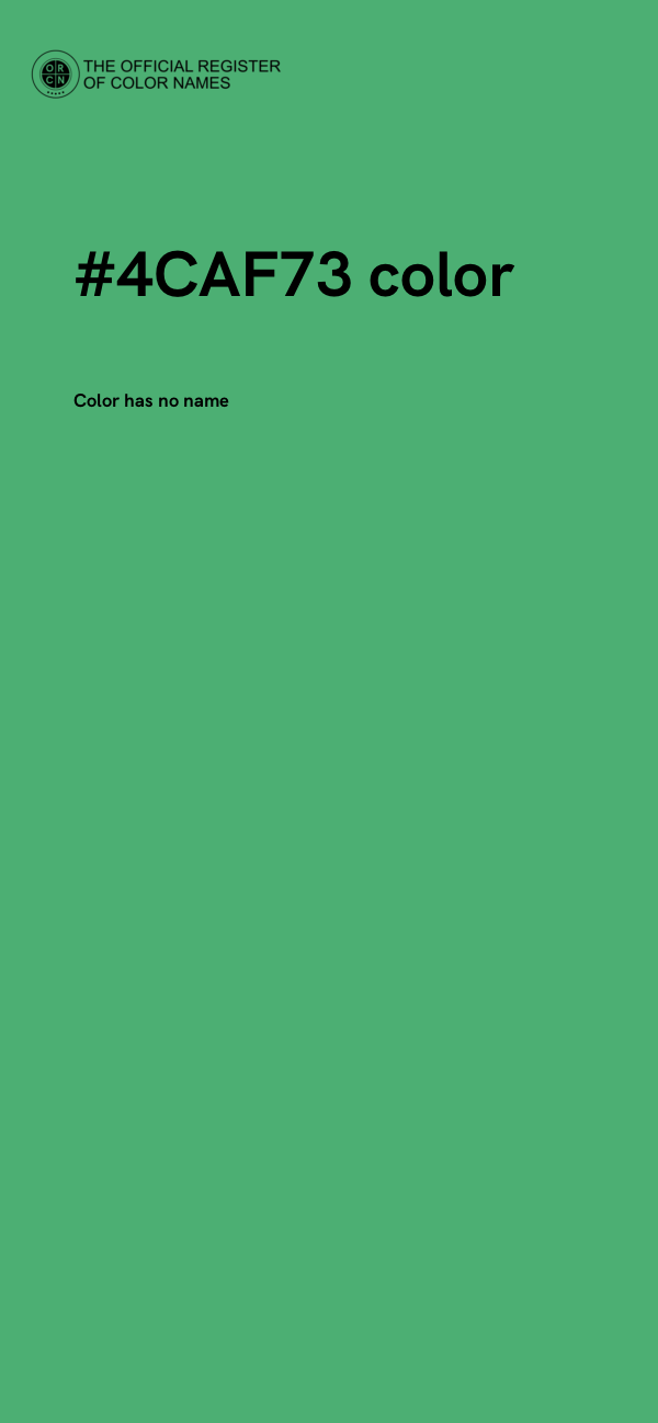 #4CAF73 color image