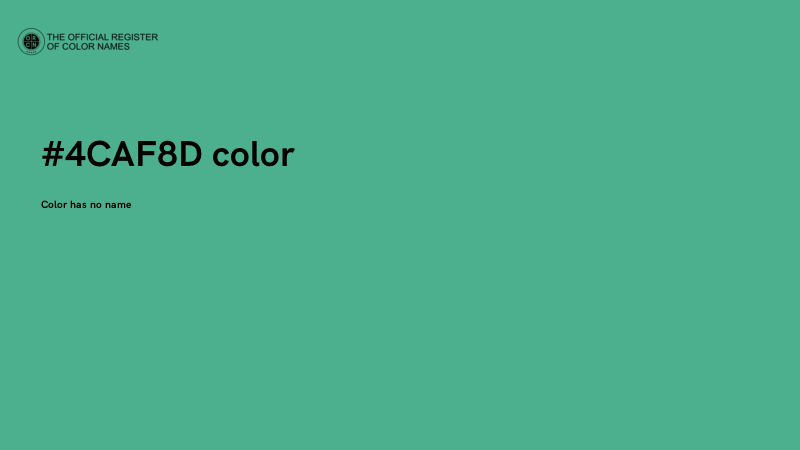 #4CAF8D color image