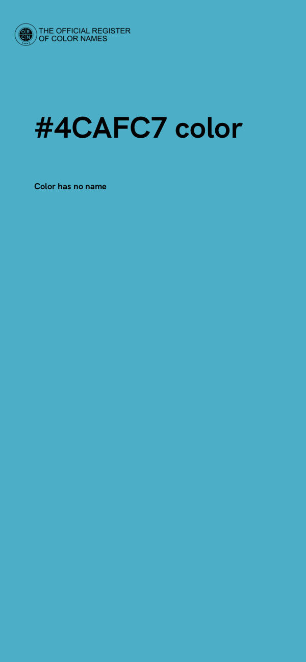 #4CAFC7 color image