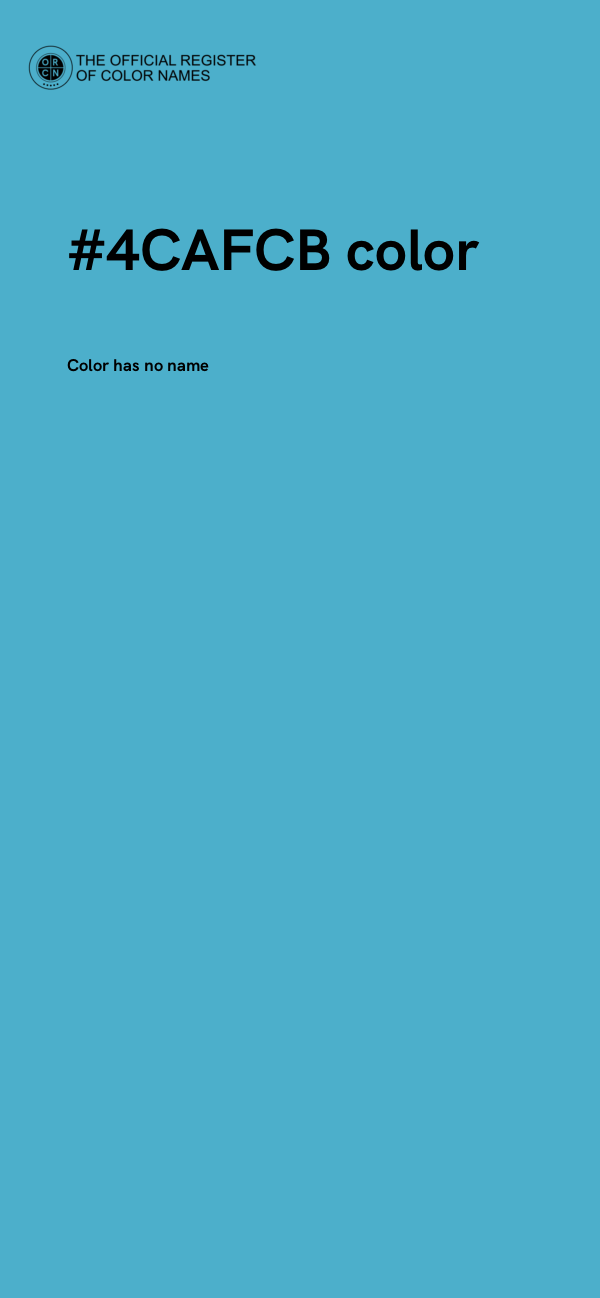 #4CAFCB color image