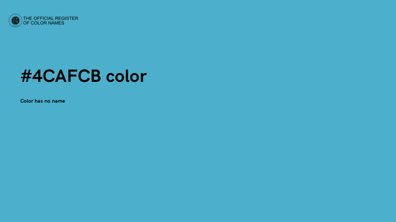 #4CAFCB color image