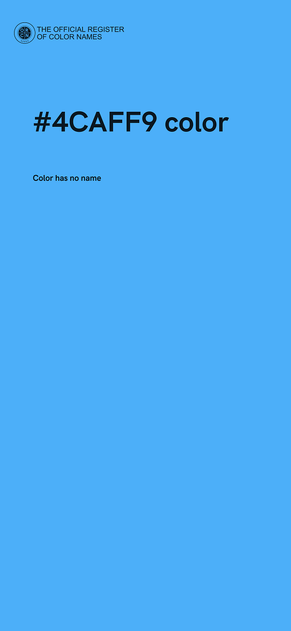 #4CAFF9 color image