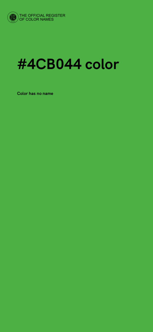 #4CB044 color image