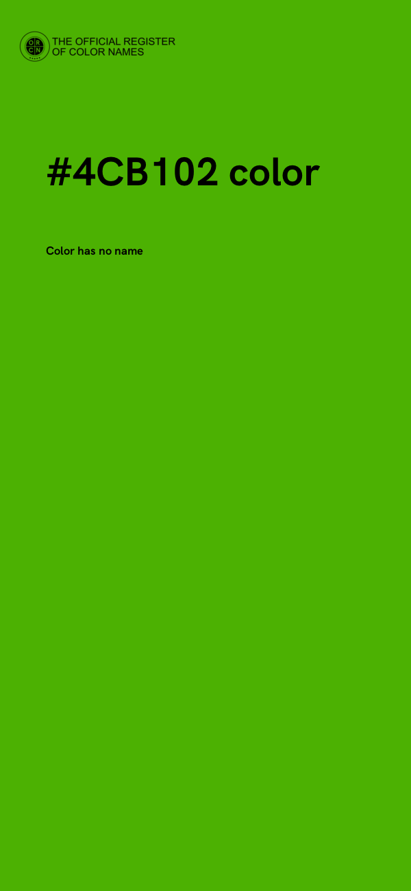 #4CB102 color image