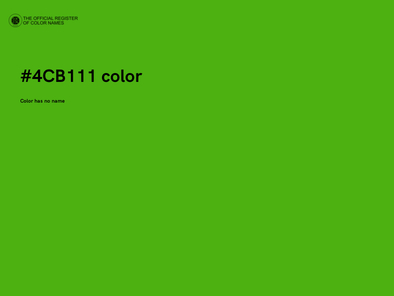 #4CB111 color image