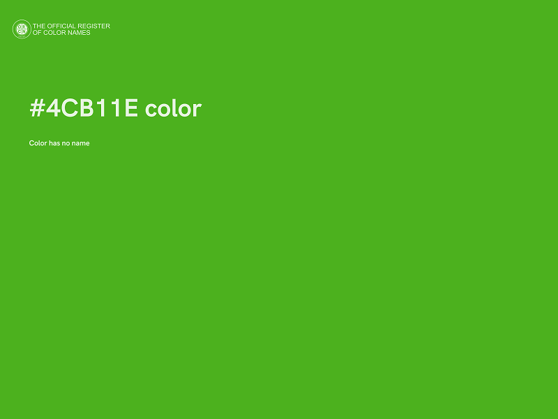 #4CB11E color image