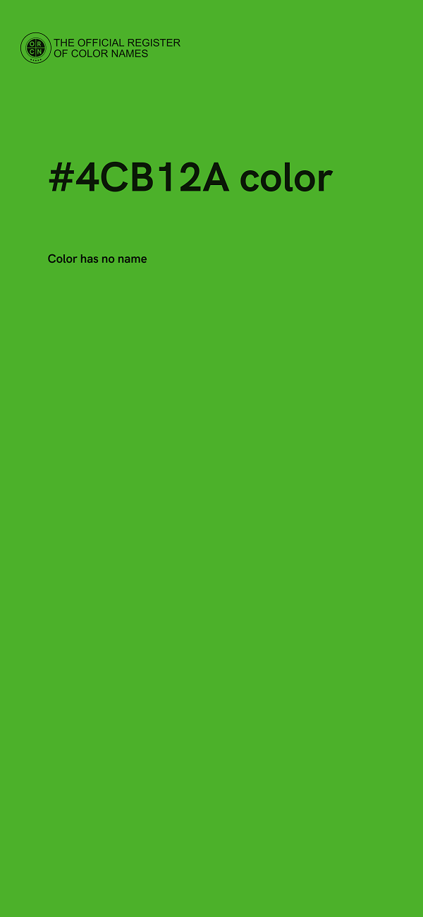 #4CB12A color image
