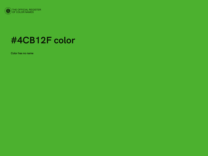 #4CB12F color image