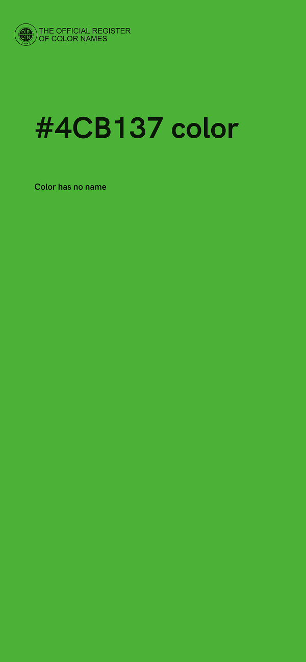 #4CB137 color image
