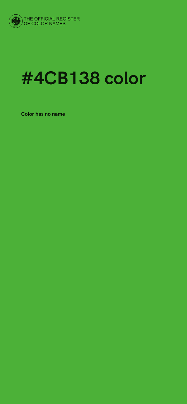 #4CB138 color image