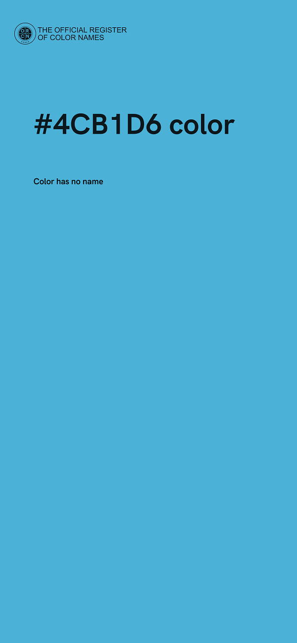 #4CB1D6 color image