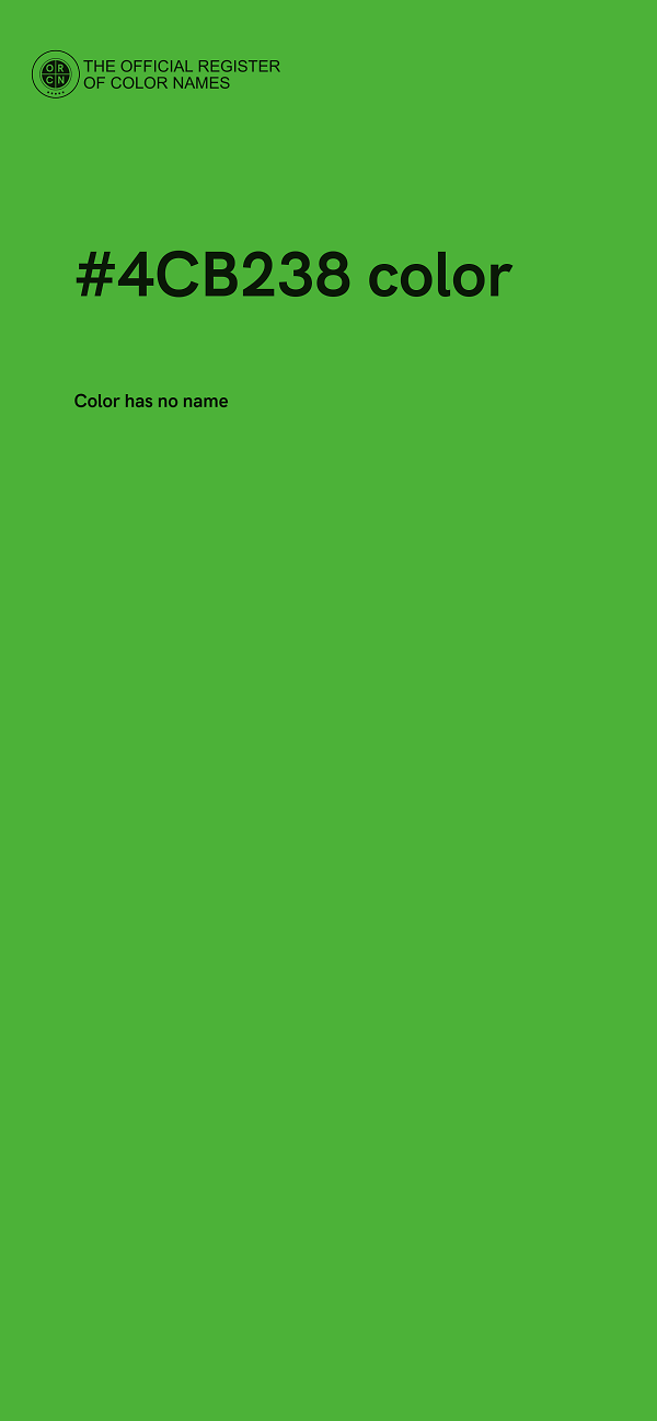 #4CB238 color image