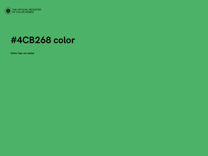 #4CB268 color image