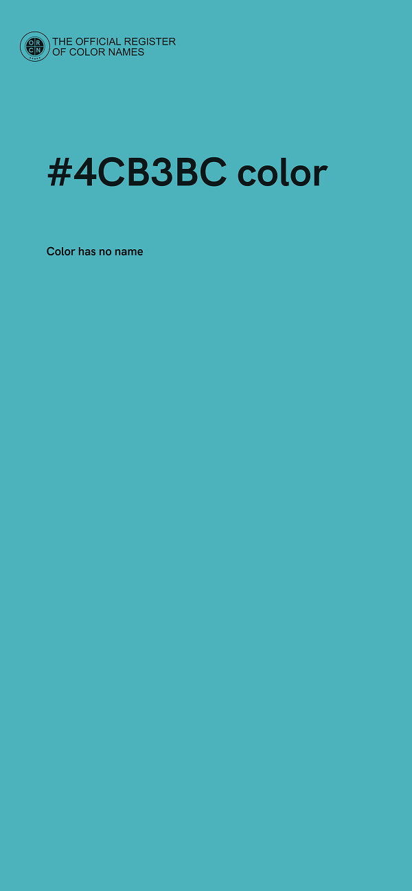 #4CB3BC color image