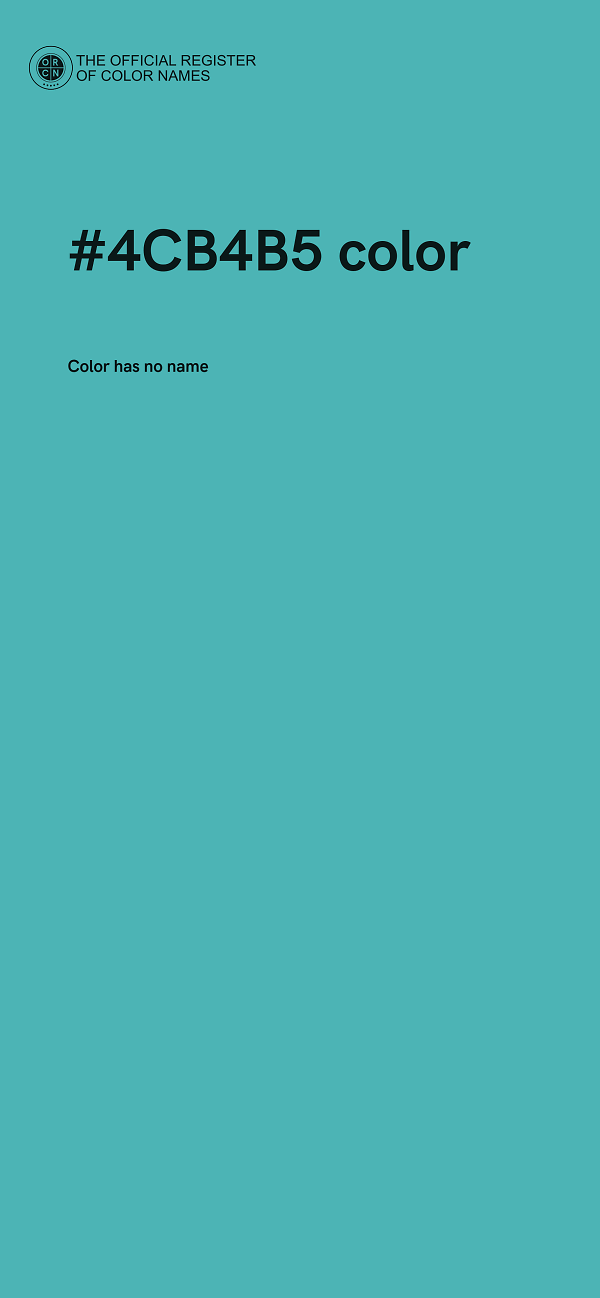 #4CB4B5 color image