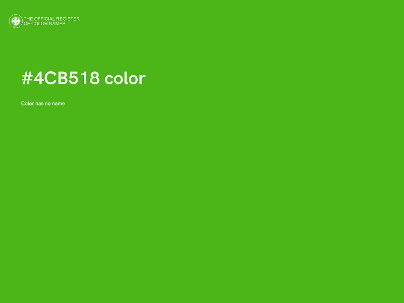 #4CB518 color image