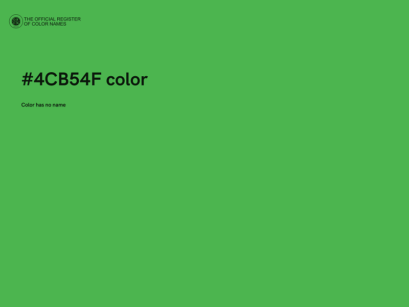 #4CB54F color image