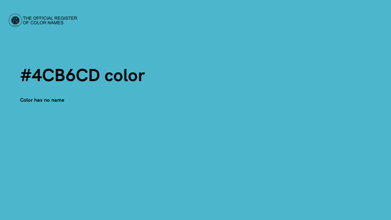 #4CB6CD color image