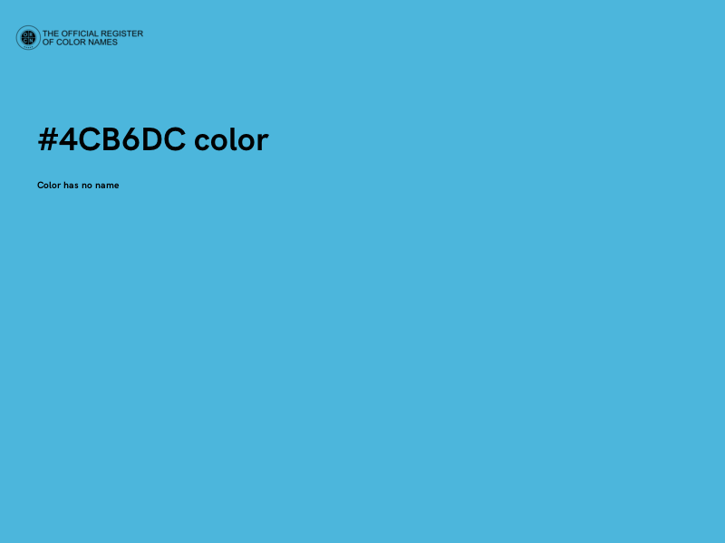 #4CB6DC color image
