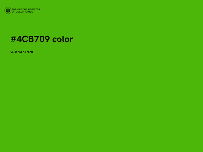 #4CB709 color image