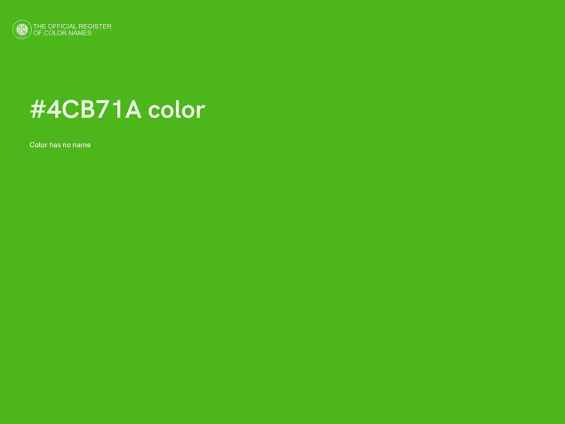 #4CB71A color image