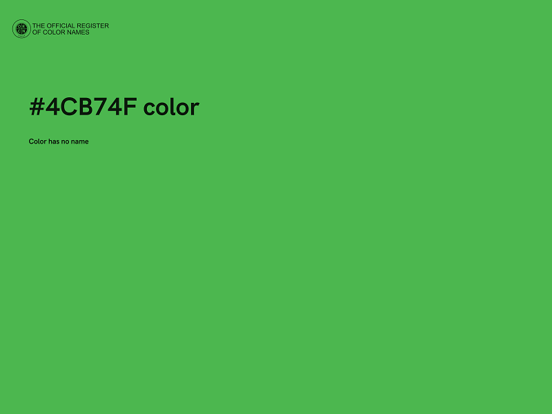 #4CB74F color image