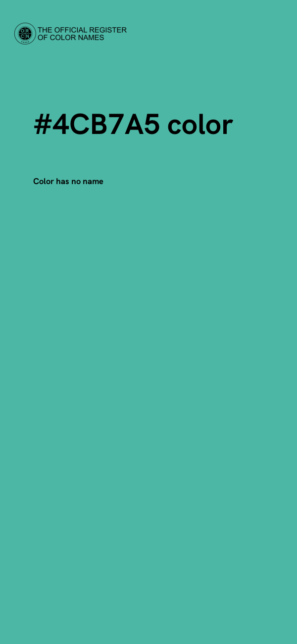 #4CB7A5 color image