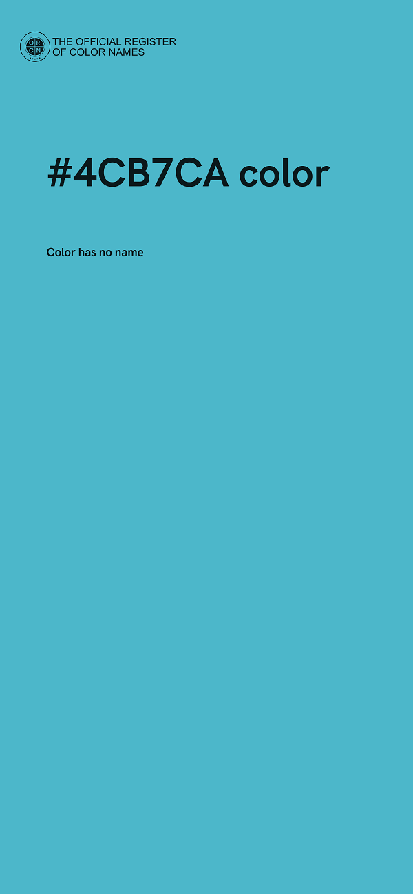 #4CB7CA color image