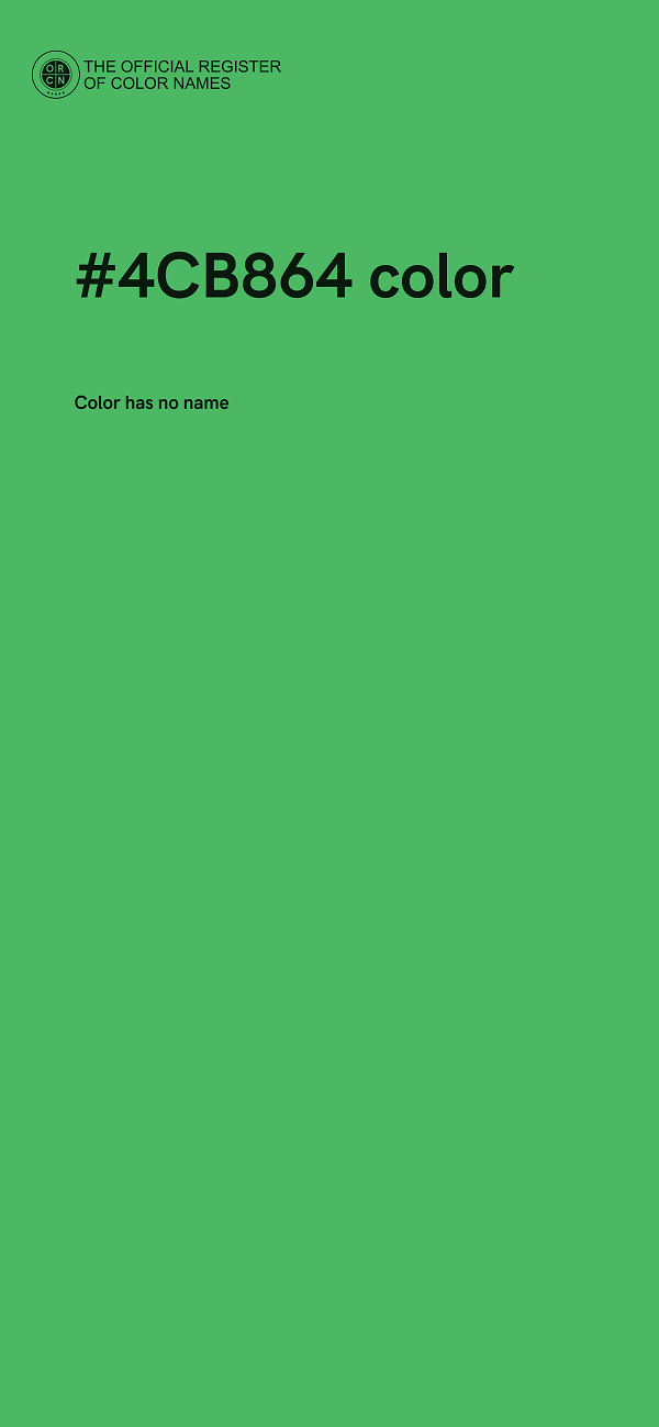 #4CB864 color image
