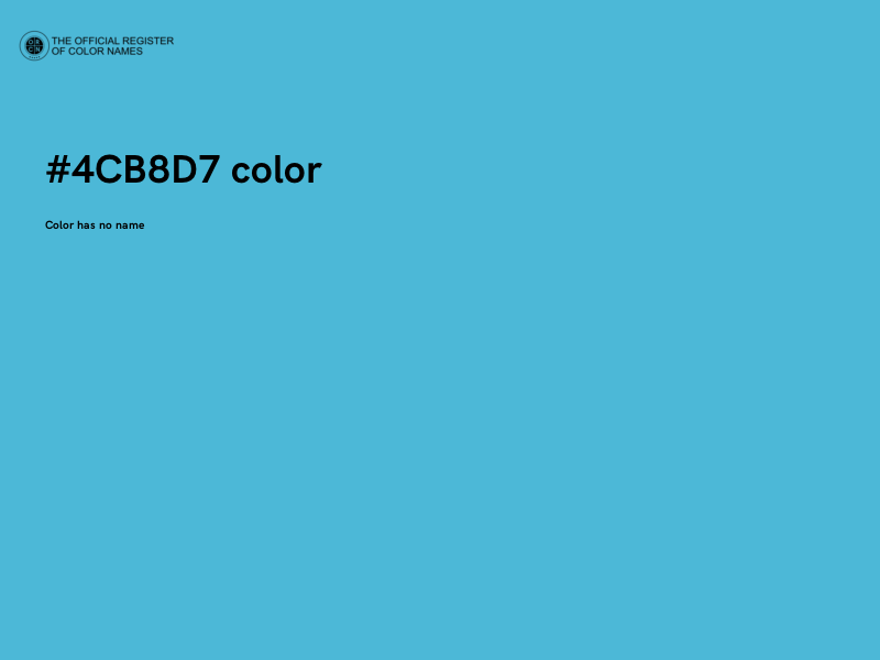 #4CB8D7 color image