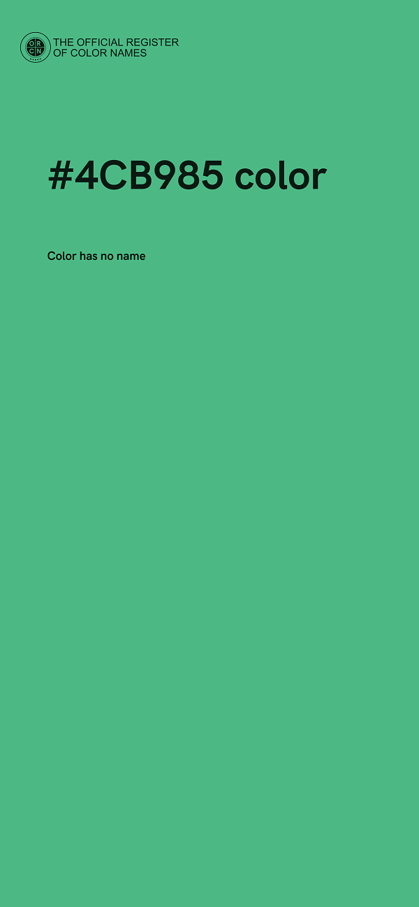 #4CB985 color image