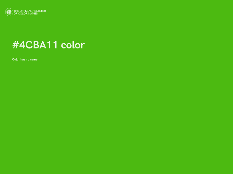 #4CBA11 color image