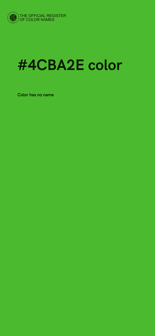 #4CBA2E color image