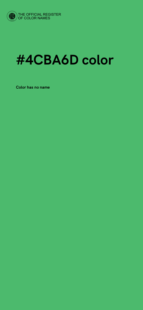 #4CBA6D color image